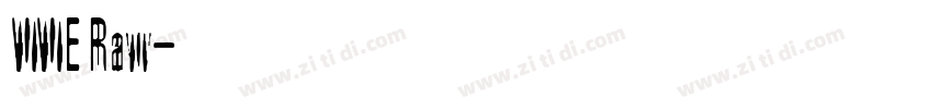 WWE Raw字体转换